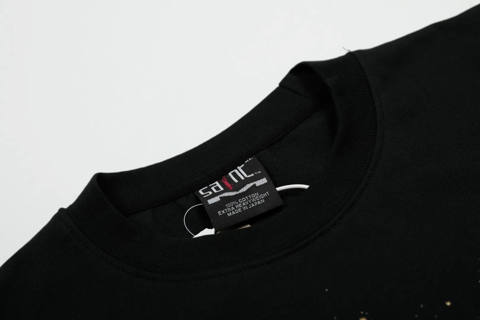 SAINT vintage US trendy special version one-piece short-sleeved T-shirt Wholesale price: 118 Size: M L XL Style number: 2151 Color: black